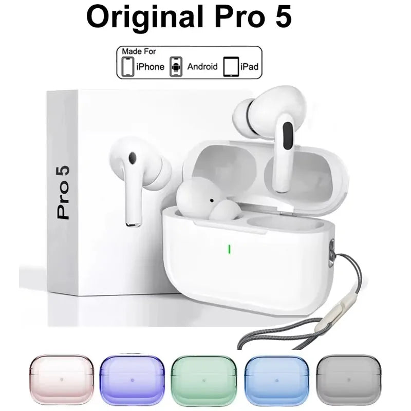 Original Pro 5 TWS Max Wireless Bluetooth Earphones Sport Earbuds In Ear Noise Cancelling Headset For iPhone Android Headphone