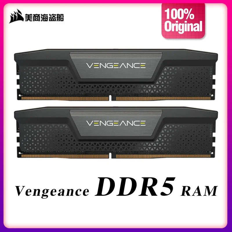 Corsair Vengeance DDR5 RAM 16GB 32GB 5200 6000 6400MHz Intel Optimized Desktop Memory ,Onboard Voltage Regulation, XMP 3.0