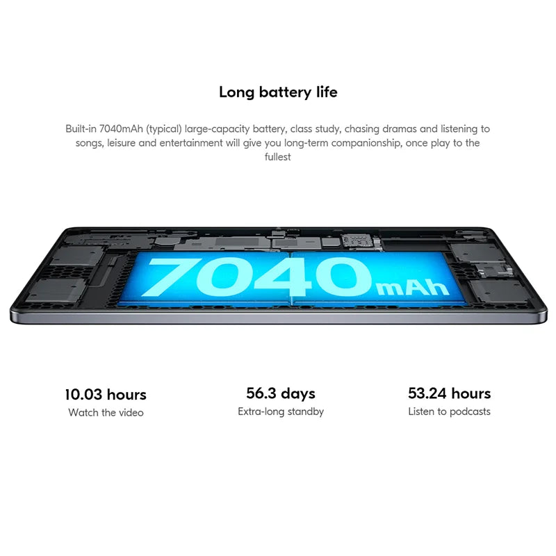 Global ROM Lenovo Xiaoxin Pad 2024 Tab 6 / 8GB 128GB Qualcomm Snapdragon 685 11'' 90Hz Display 8MP Camera 7040mAh 20W Charging