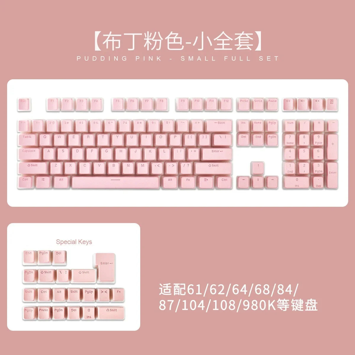 MAIMOOO Russian Layout Pudding Keycaps 117/141 Keys PBT Material Translucent Keycap for DIY Mechanical Keyboards Key Caps
