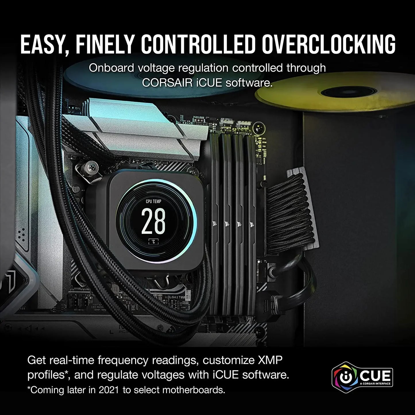 Corsair Vengeance DDR5 RAM 16GB 32GB 5200 6000 6400MHz Intel Optimized Desktop Memory ,Onboard Voltage Regulation,  XMP 3.0