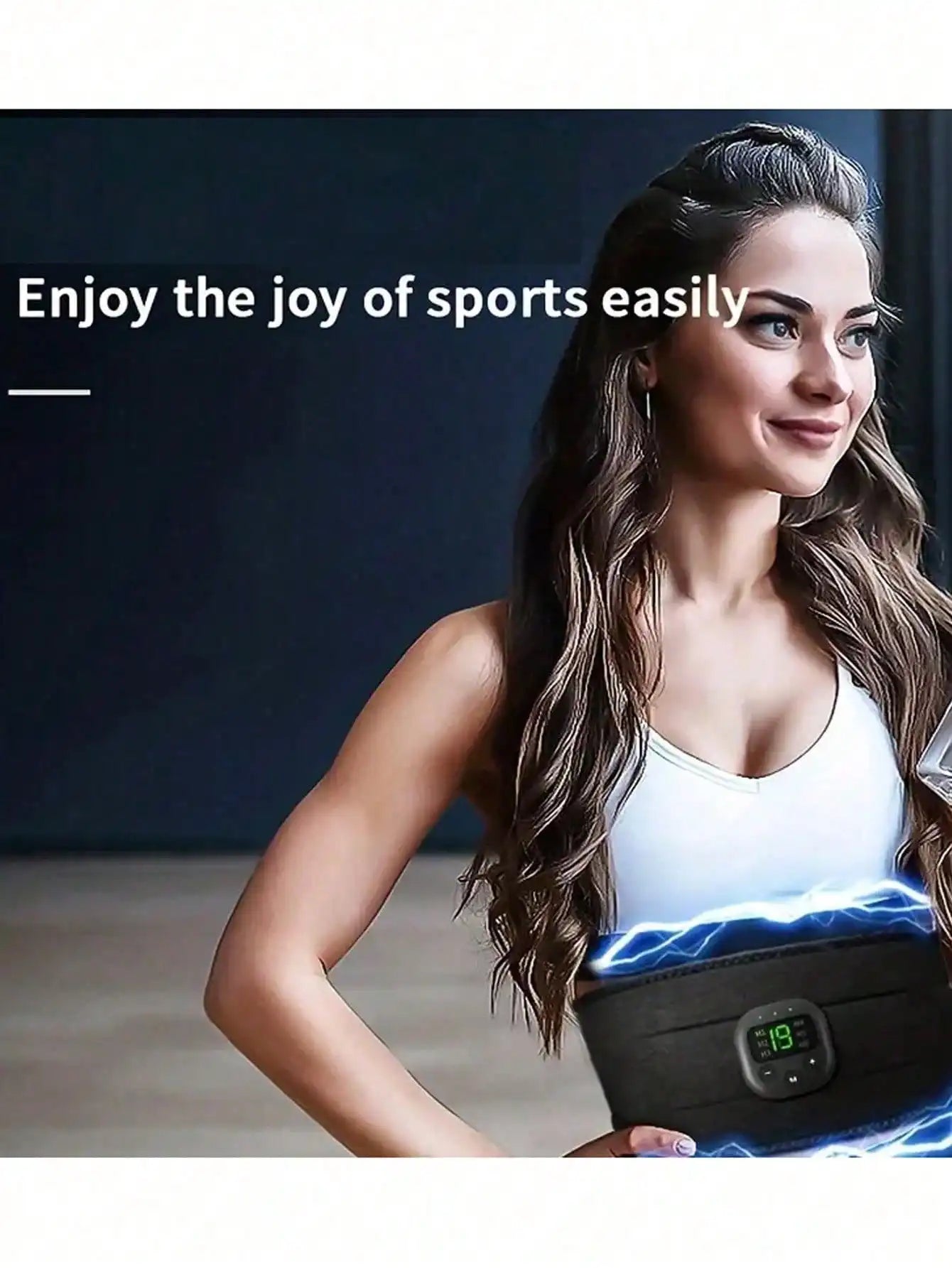 Electric Waist Massager, Exercise Waist Belt , Portable Body Massager Belt, Arm Hip Leg Waist Full Body Exercise