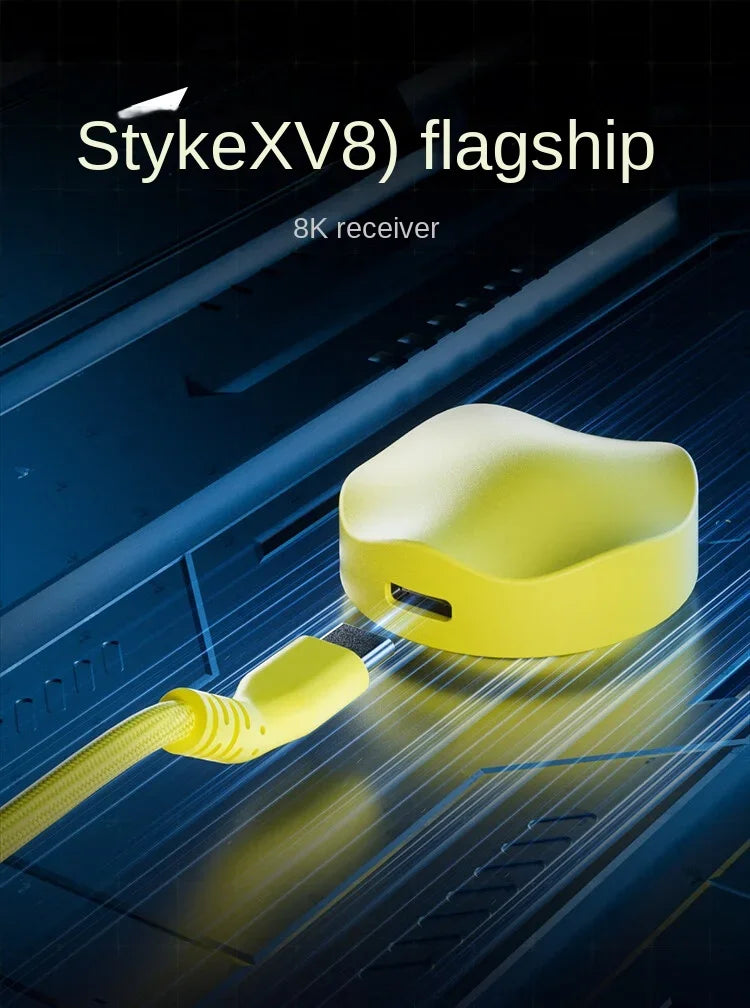 SCYROX V8 Gaming Mouse PAW3950 Nordic52840 DPI 2.4G Wireless 750IPS 30K Lightweight 36±3g S/M Size with 8K Receiver Web Drive