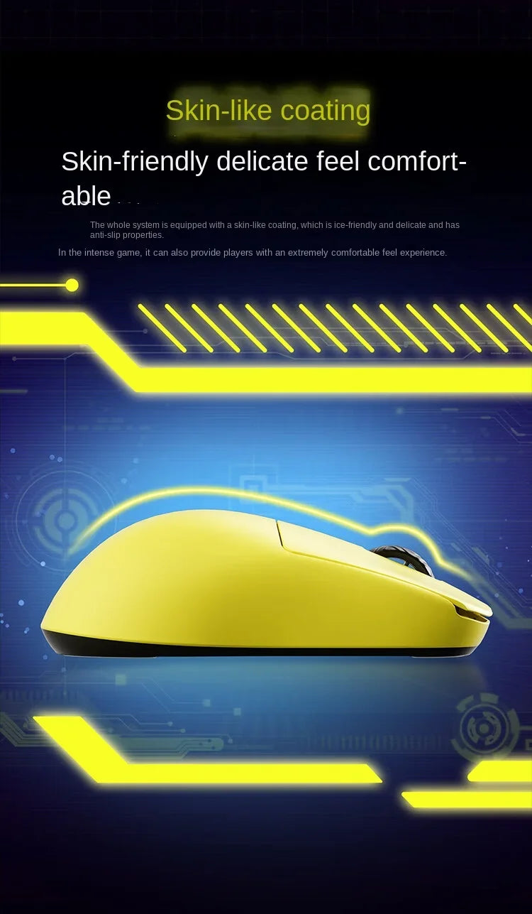 SCYROX V8 Gaming Mouse PAW3950 Nordic52840 DPI 2.4G Wireless 750IPS 30K Lightweight 36±3g S/M Size with 8K Receiver Web Drive