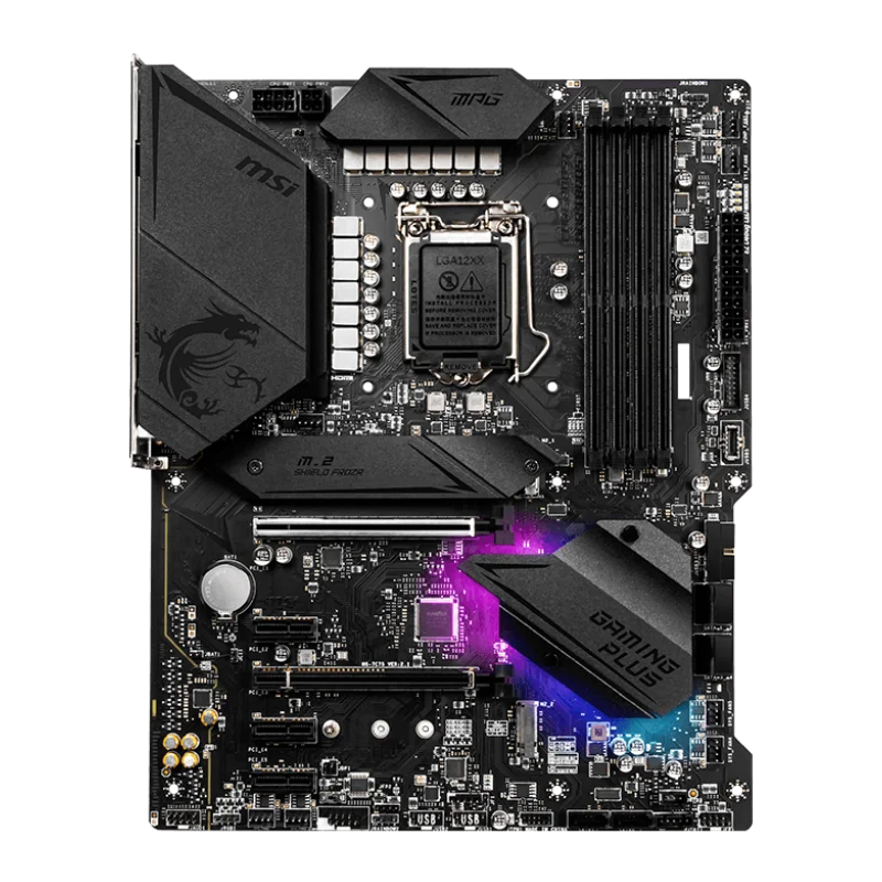 MSI MPG Z490 GAMING PLUS LGA 1200 Intel Z490 SATA 6Gb/s ATX Intel Motherboard