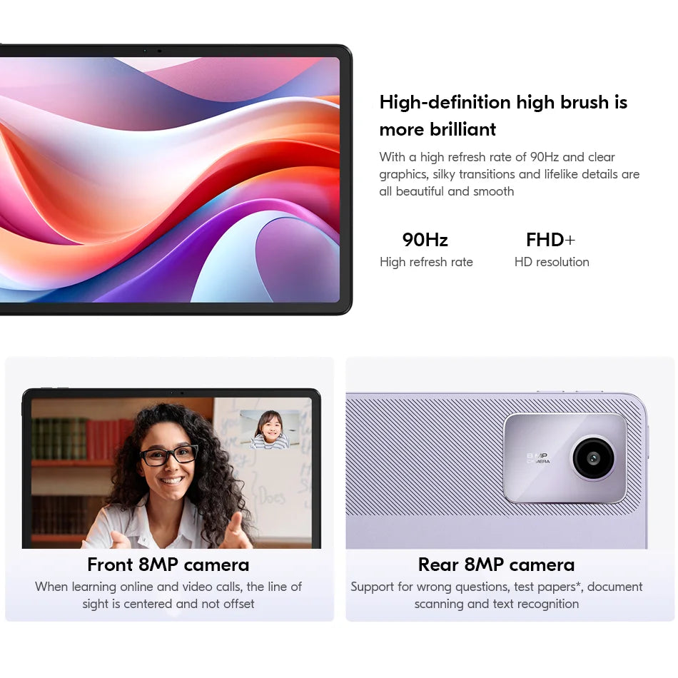 Global ROM Lenovo Xiaoxin Pad 2024 Tab 6 / 8GB 128GB Qualcomm Snapdragon 685 11'' 90Hz Display 8MP Camera 7040mAh 20W Charging