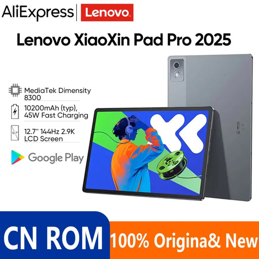 Lenovo Xiaoxin Pad pro 2025 12.7 inch 128G 256G 45W Charging WIFI CN rom MTK Dimensity 8300 10200mAh Battery Andoid 14