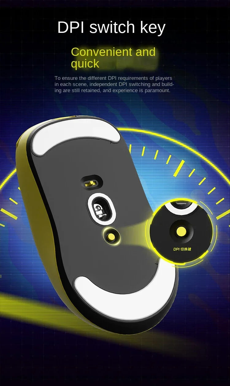 SCYROX V8 Gaming Mouse PAW3950 Nordic52840 DPI 2.4G Wireless 750IPS 30K Lightweight 36±3g S/M Size with 8K Receiver Web Drive